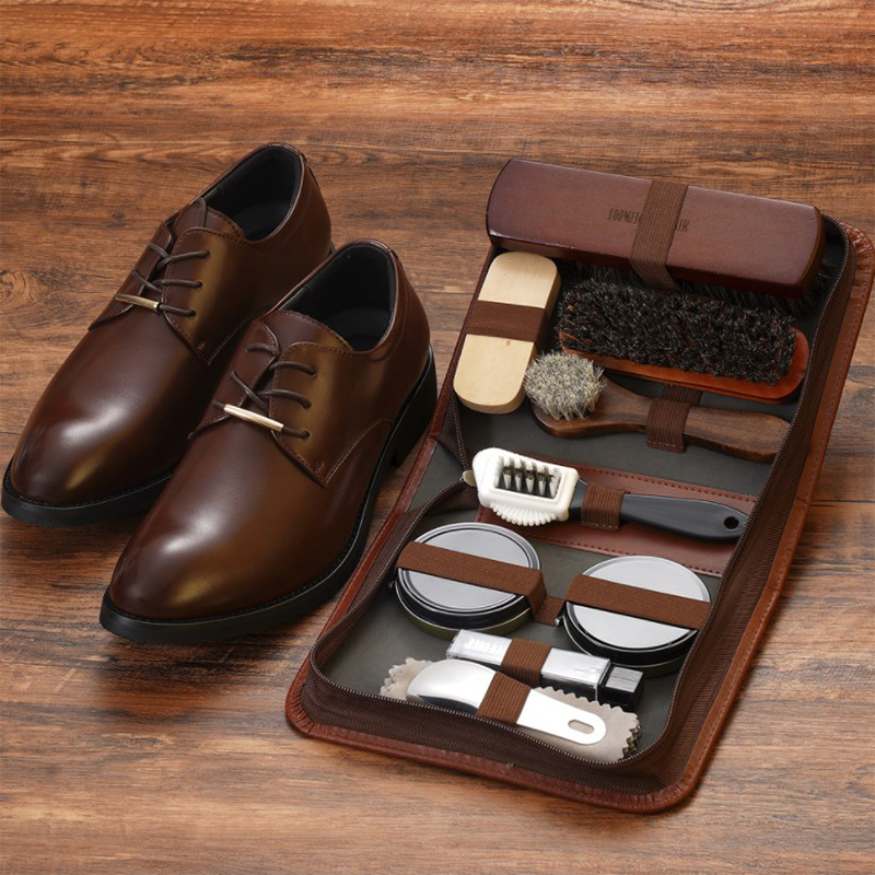 Sneaker Care Kit - Paardenhaar Schoenborstel Set Lederen Verzorging Polijstgereedschap