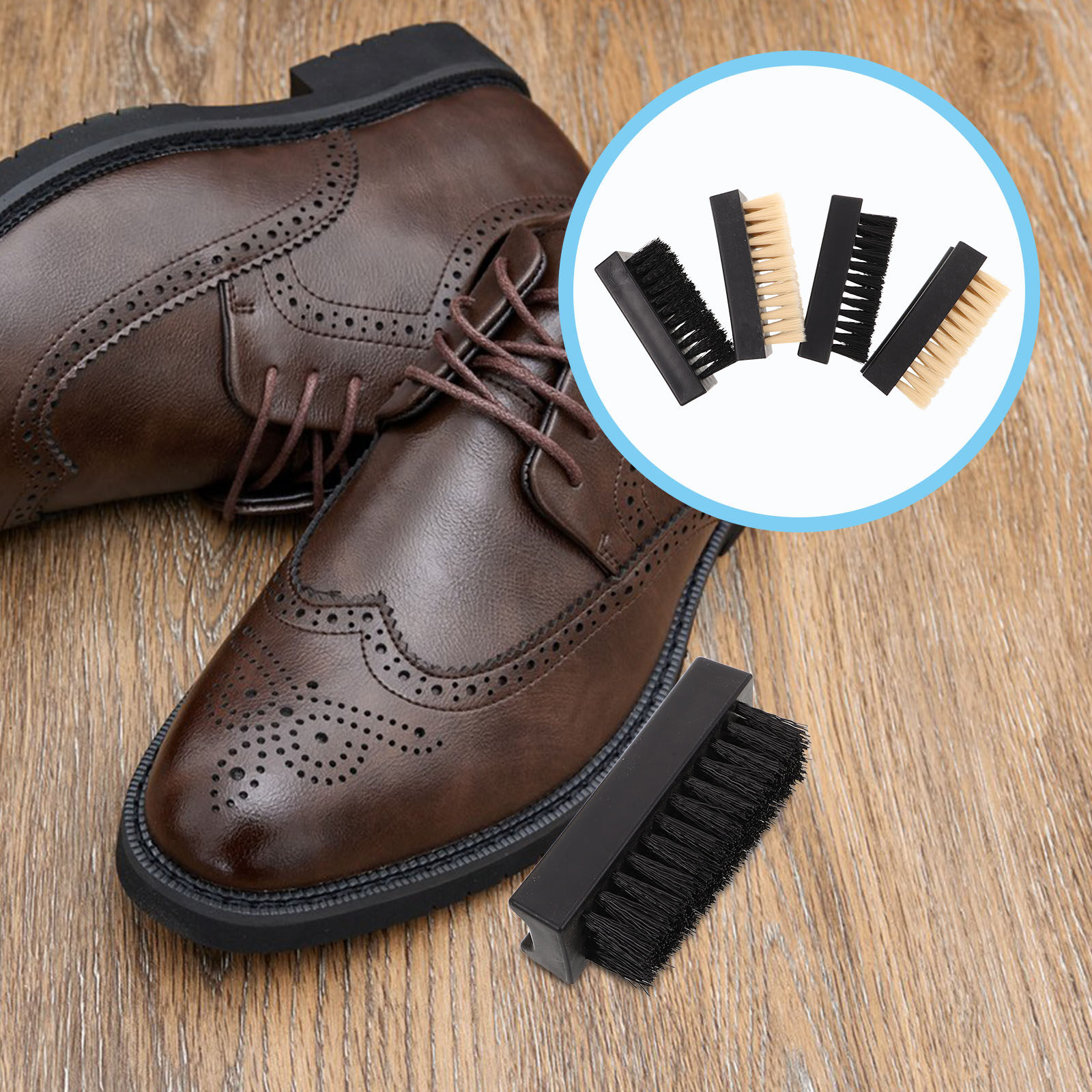 Sneaker Care Suede - 4-delige schoenborstelreinigingsset, multifunctioneel, met zachte en