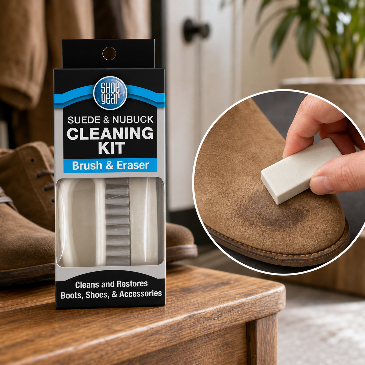 Sneaker Care Suede - Schoenverzorgingsset voor suède en nubuck met