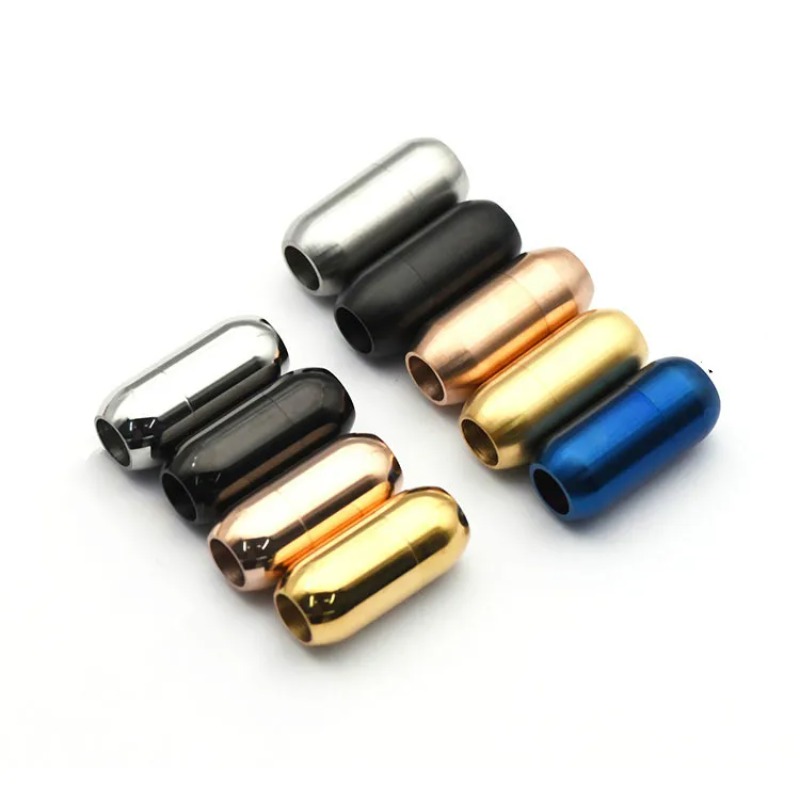 Patent Leather Shine - 5 stks/partij Rvs Magnetische Sluitingen Eindgat