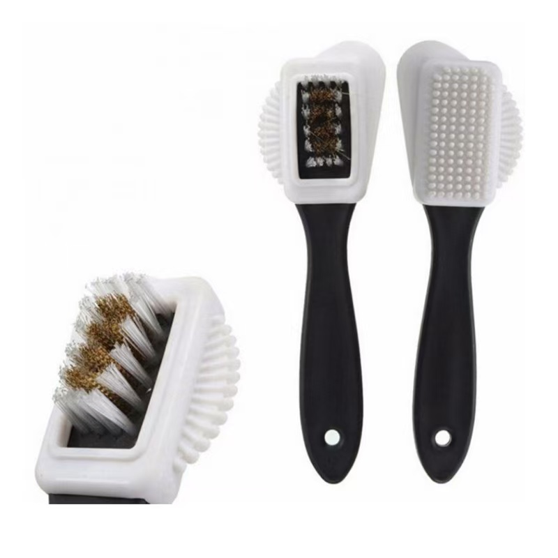 Sneaker Care Suede - 3-in-1 Suède schoenreinigingsborstel met messing borstelharen,