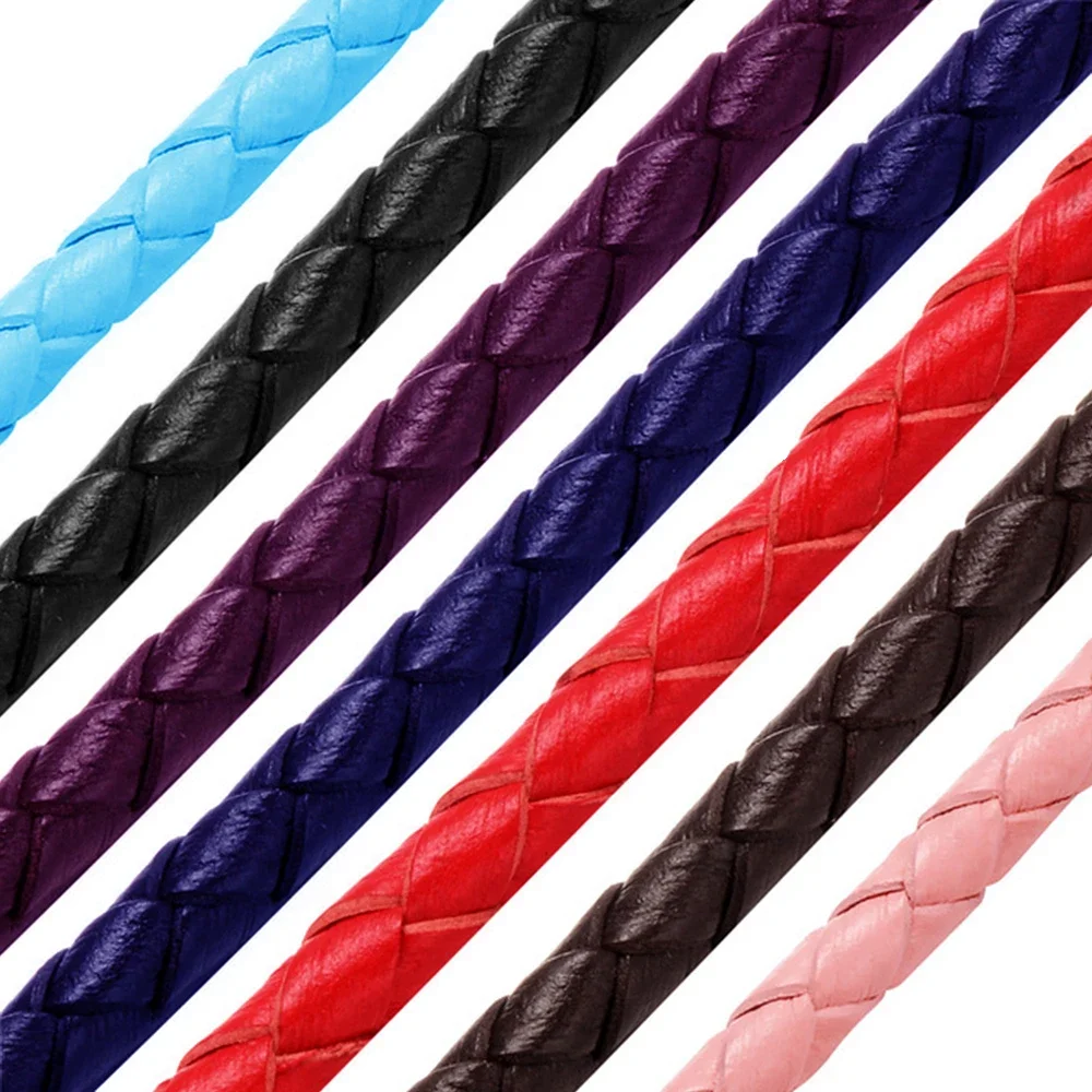 3mm Ronde Echt Gevlochten Lede - Patent Leather Shine recensie en prijs
