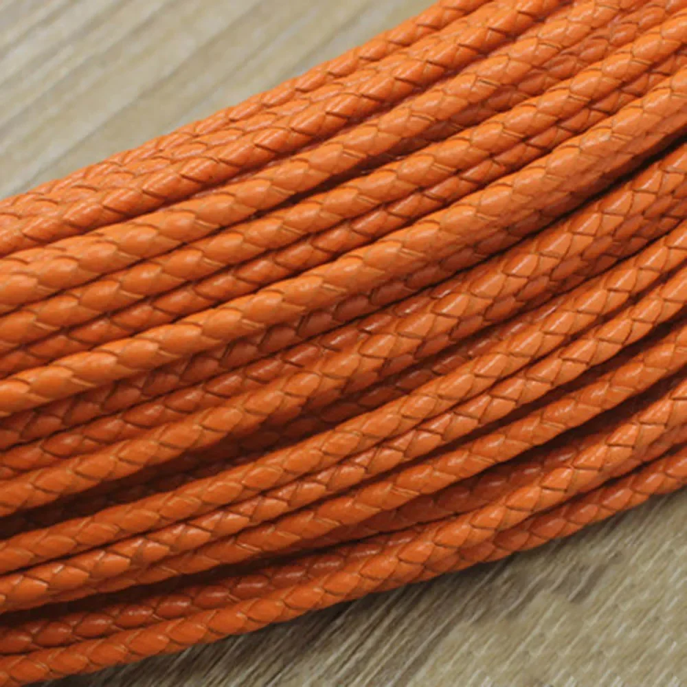 3mm Ronde Echt Gevlochten Lede - Patent Leather Shine recensie en prijs